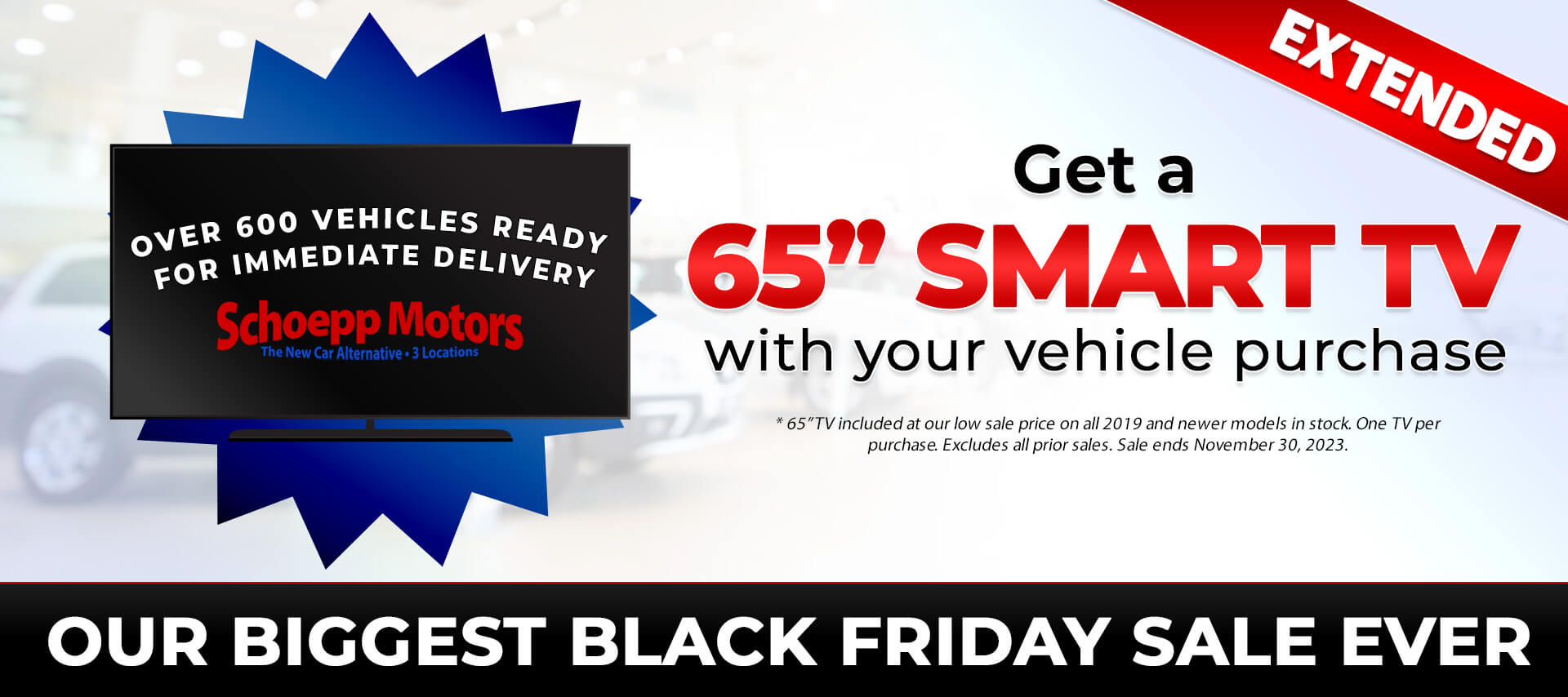 Black Friday - Free 65" TV with purchase